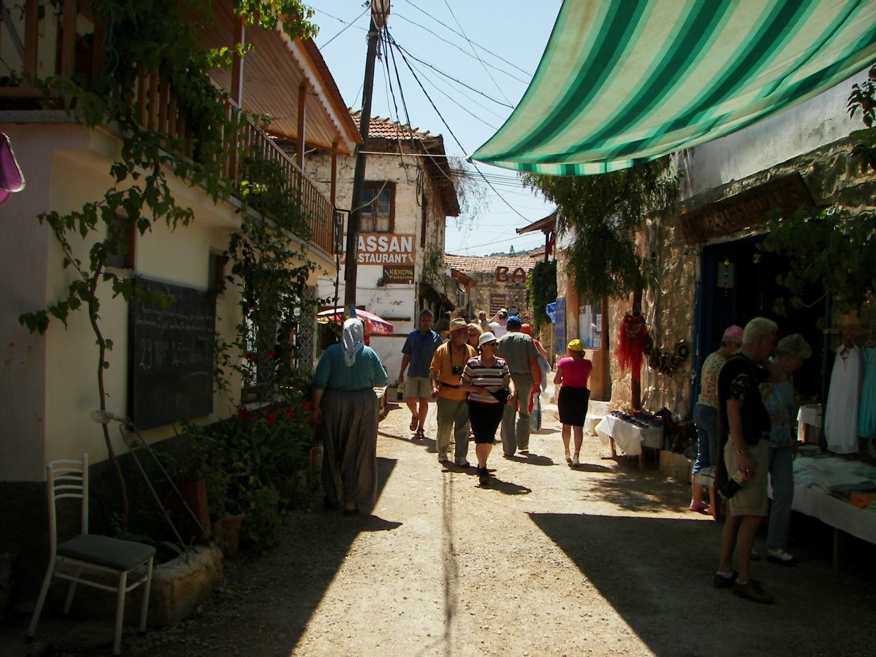 a village, famous island and ancient sanked city in Turkey